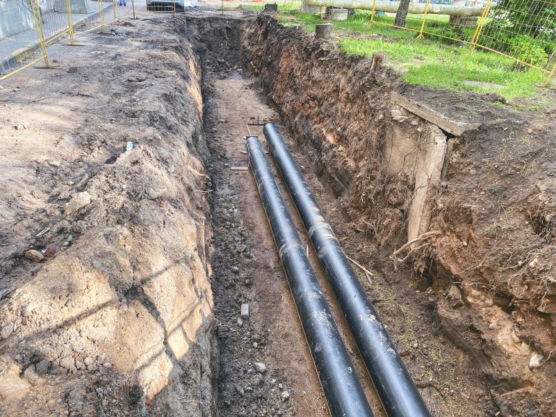 Trenching for Water Line